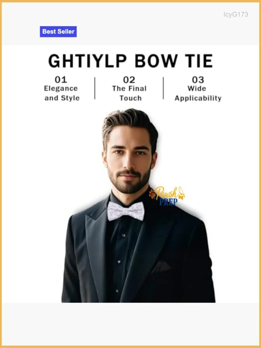 Pre-Tied Satin Bow Tie for Men, Adjustable Floral Pattern Formal Wedding